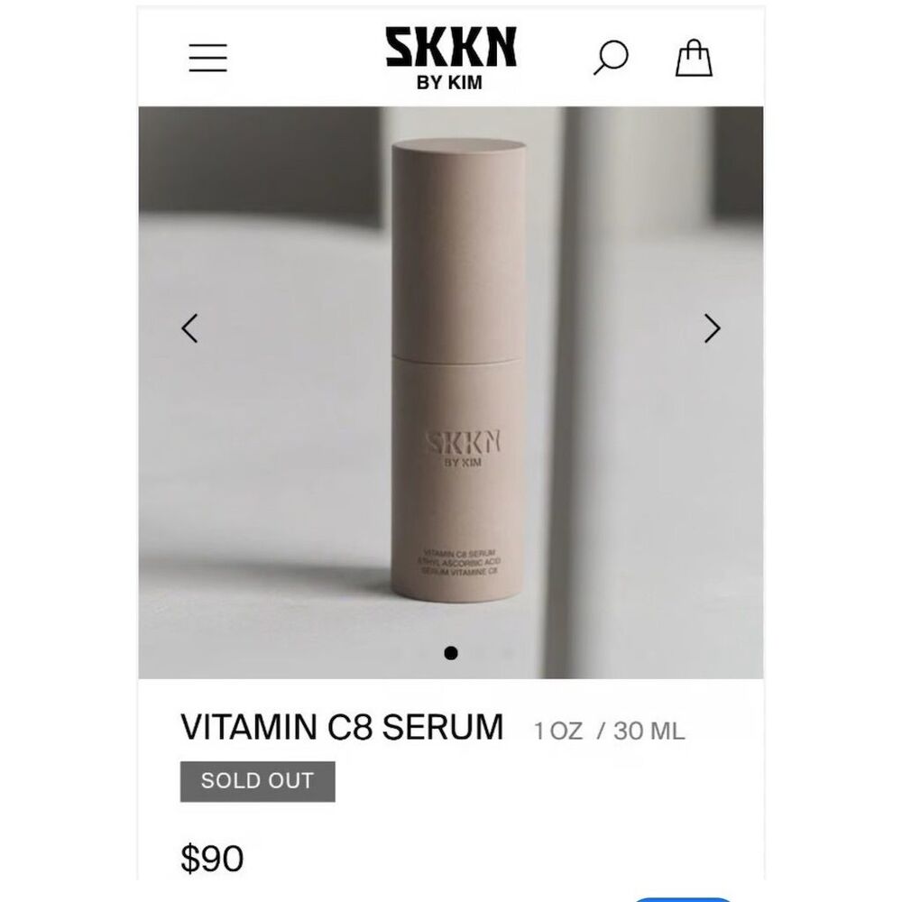 SKKN by Kim Vitamin C8 Serum 1oz Brightening Anti-Aging Unisex - Picture 2 of 4